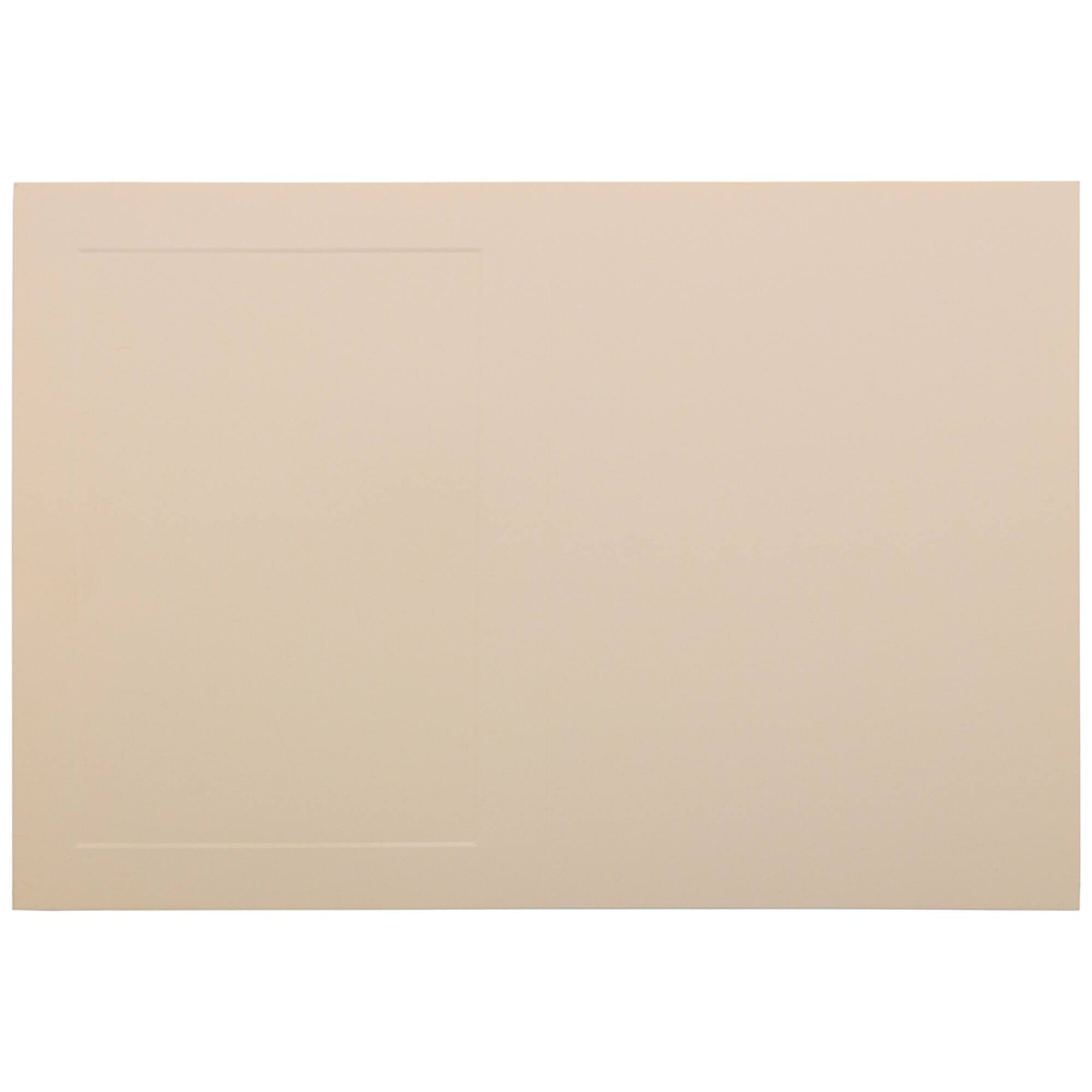 JAM Paper A7 Strathmore Ivory Wove Panel Fold Over Cards